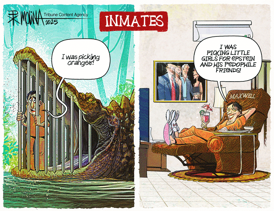 Title:  Inmates.  Frame One:  Undocumented agricultural worker inprisoned in Cecot says, 