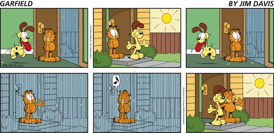 Garfield by Jim Davis on Sun, 13 Apr 2025