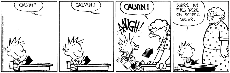 Calvin and Hobbes by Bill Watterson on Wed, 09 Apr 2025