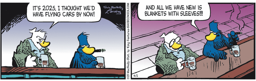 Shoe by Gary Brookins and Susie MacNelly on Wed, 02 Apr 2025