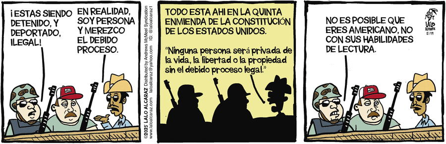 La Cucaracha en Español by Lalo Alcaraz on Mon, 19 May 2025