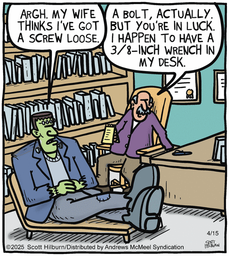The Argyle Sweater by Scott Hilburn on Tue, 15 Apr 2025
