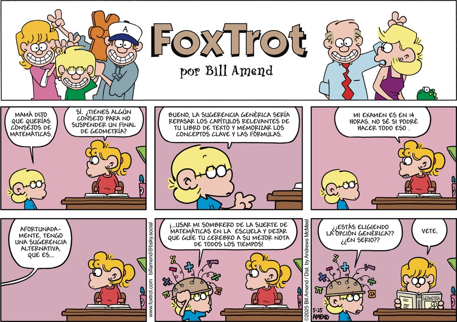 FoxTrot en Español by Bill Amend on Sun, 25 May 2025