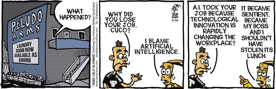 La Cucaracha by Lalo Alcaraz on Tue, 03 Jun 2025