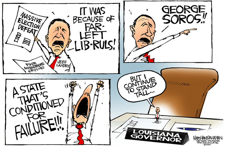 Walt Handelsman by Walt Handelsman on Tue, 01 Apr 2025