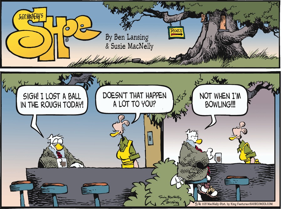 Shoe by Gary Brookins and Susie MacNelly on Sun, 04 May 2025
