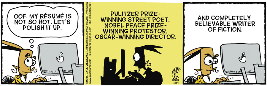 La Cucaracha by Lalo Alcaraz on Wed, 04 Jun 2025