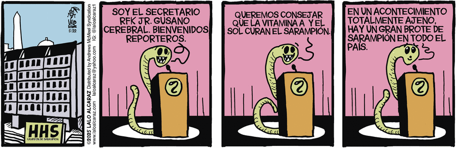 La Cucaracha en Español by Lalo Alcaraz on Thu, 22 May 2025