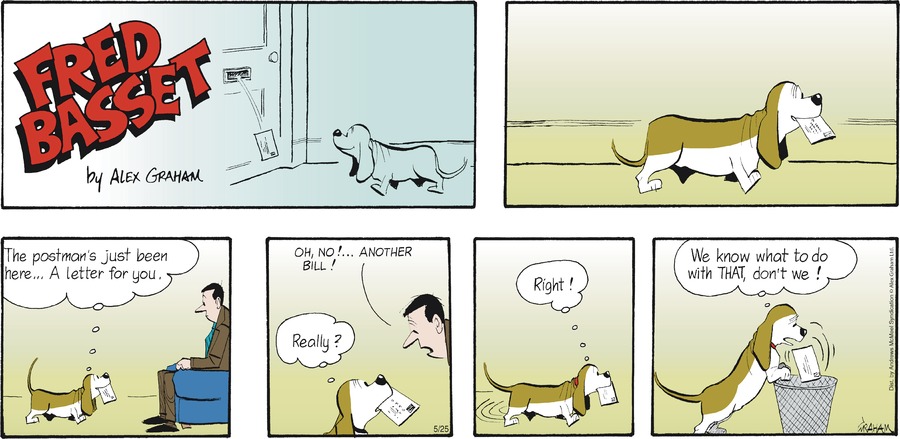 Fred Basset by Alex Graham on Sun, 25 May 2025