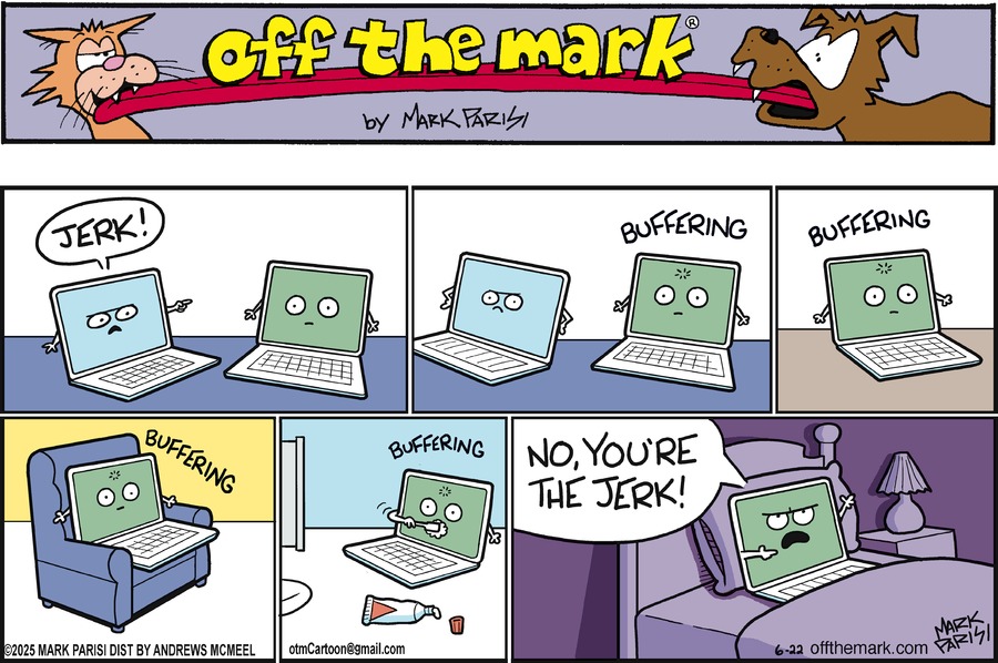 Off the Mark by Mark Parisi on Sun, 22 Jun 2025