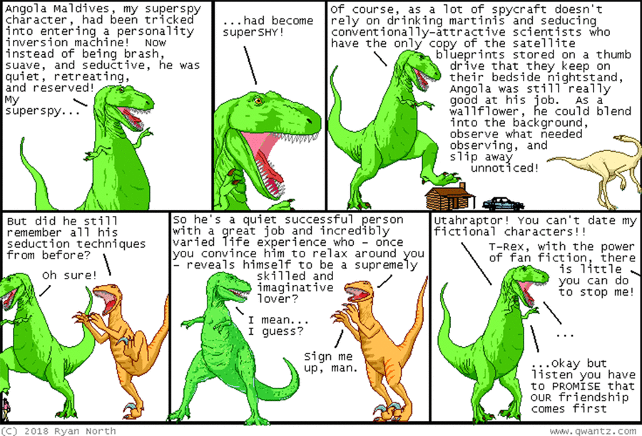 Dinosaur Comics by Ryan North on Mon, 19 May 2025