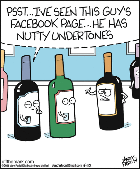 Off the Mark by Mark Parisi on Thu, 22 May 2025