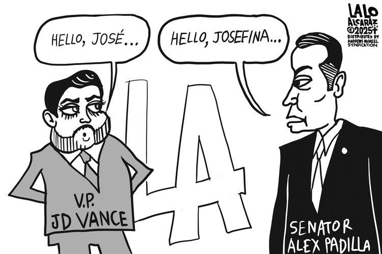 Lalo Alcaraz by Lalo Alcaraz on Sat, 21 Jun 2025