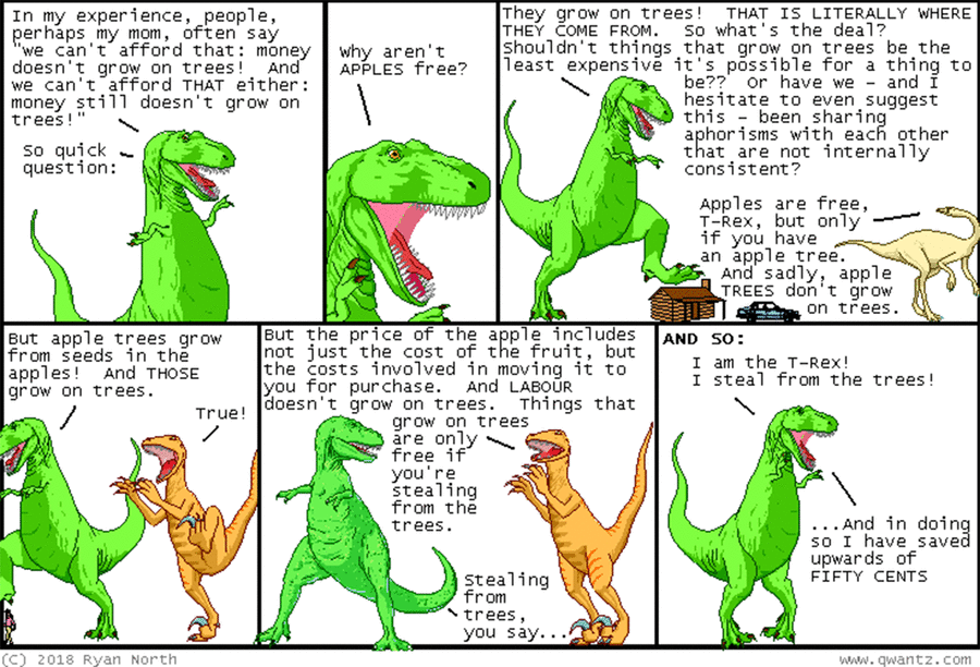 Dinosaur Comics by Ryan North on Wed, 14 May 2025