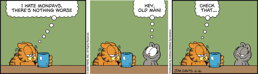 Garfield by Jim Davis on Mon, 16 Jun 2025