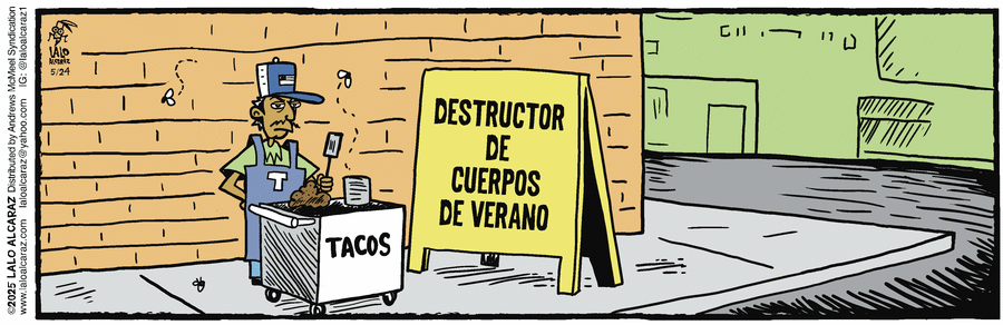 La Cucaracha en Español by Lalo Alcaraz on Sat, 24 May 2025