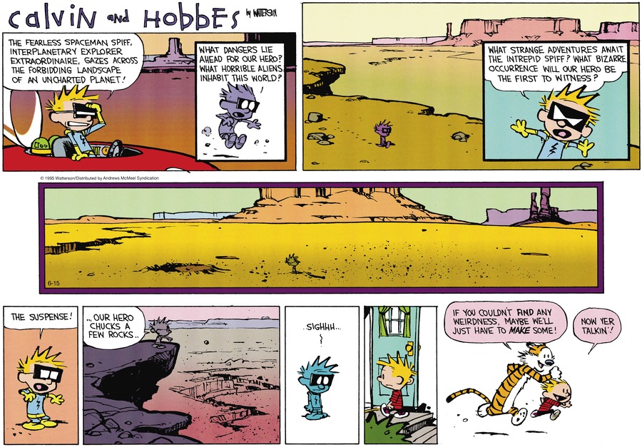 Calvin and Hobbes by Bill Watterson on Sun, 15 Jun 2025