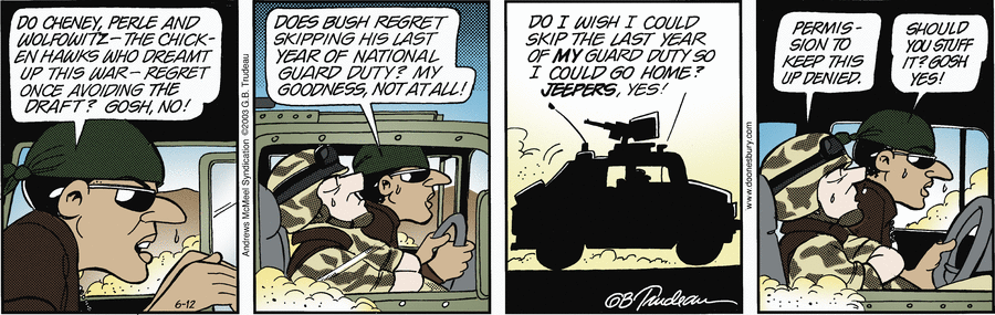 Doonesbury by Garry Trudeau on Thu, 12 Jun 2025