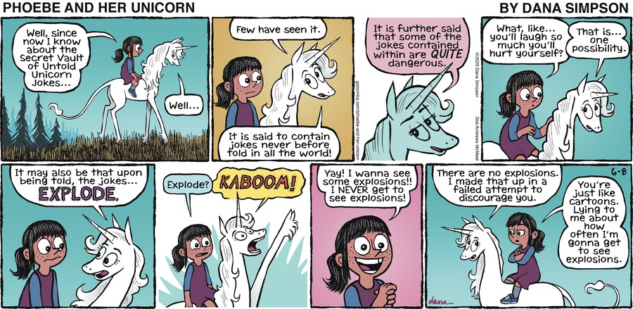 Phoebe and Her Unicorn by Dana Simpson on Sun, 08 Jun 2025