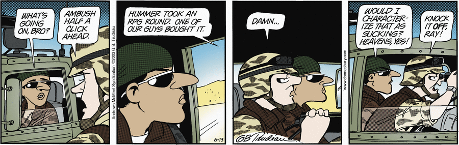 Doonesbury by Garry Trudeau on Fri, 13 Jun 2025