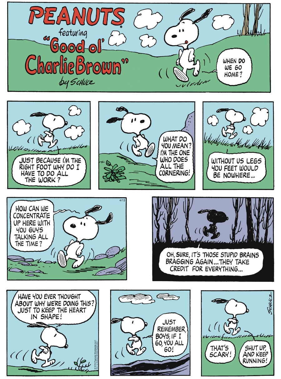 Peanuts by Charles Schulz on Sun, 13 Apr 2025