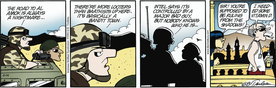 Doonesbury by Garry Trudeau on Sat, 14 Jun 2025