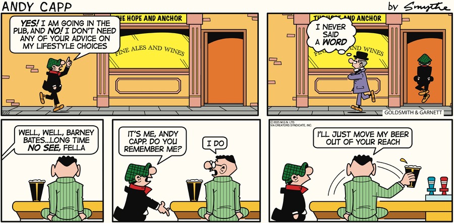 Andy Capp by Reg Smythe on Sun, 22 Jun 2025