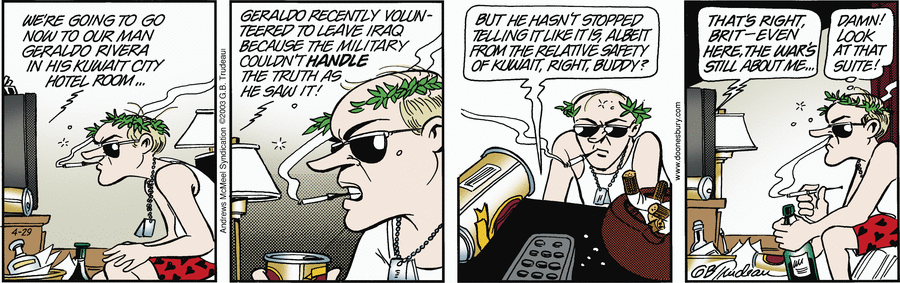 Doonesbury by Garry Trudeau on Tue, 29 Apr 2025