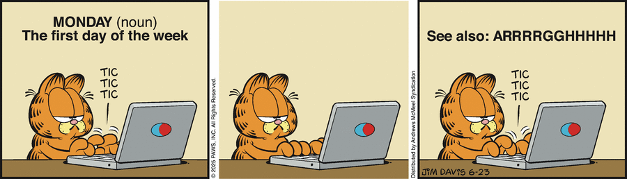 Garfield by Jim Davis on Mon, 23 Jun 2025