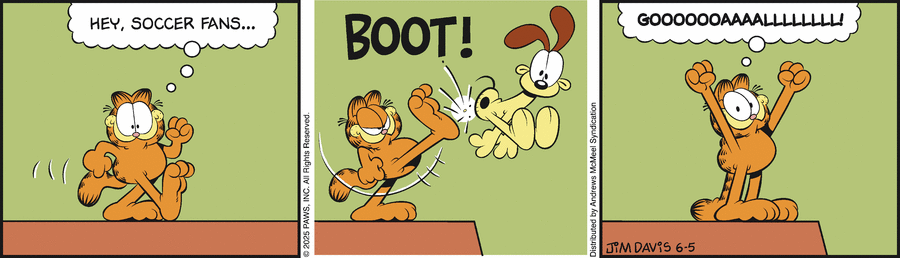 Garfield by Jim Davis on Thu, 05 Jun 2025