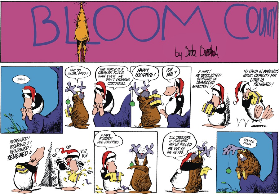 Bloom County by Berkeley Breathed on Sat, 19 Apr 2025