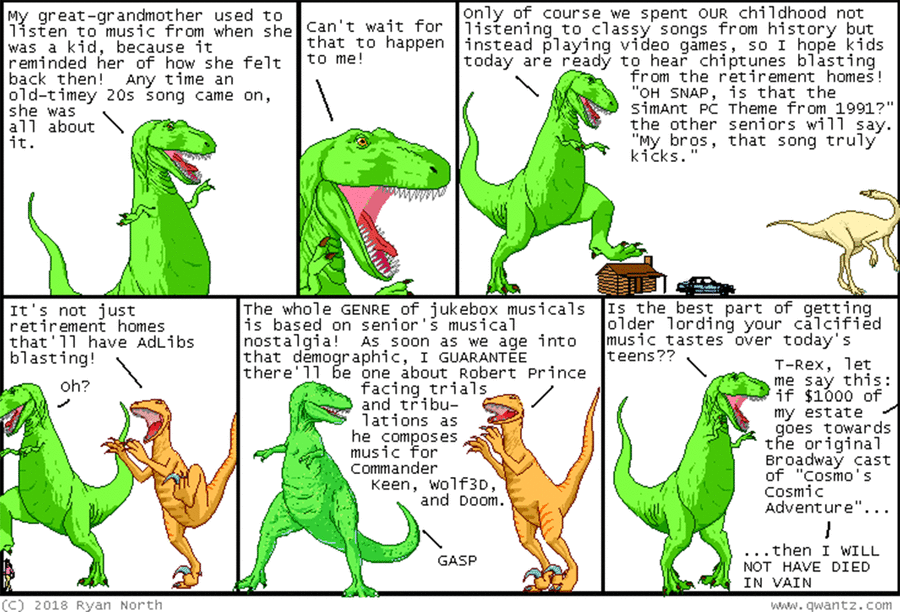 Dinosaur Comics by Ryan North on Thu, 01 May 2025