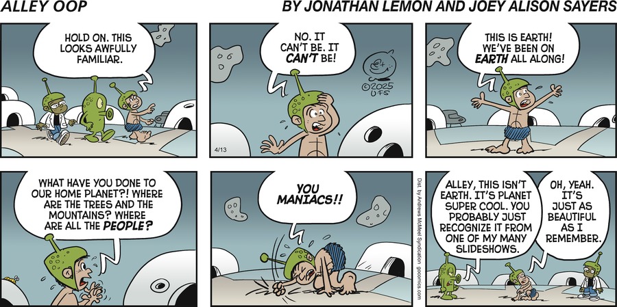Alley Oop by Jonathan Lemon and Joey Alison Sayers on Sun, 13 Apr 2025