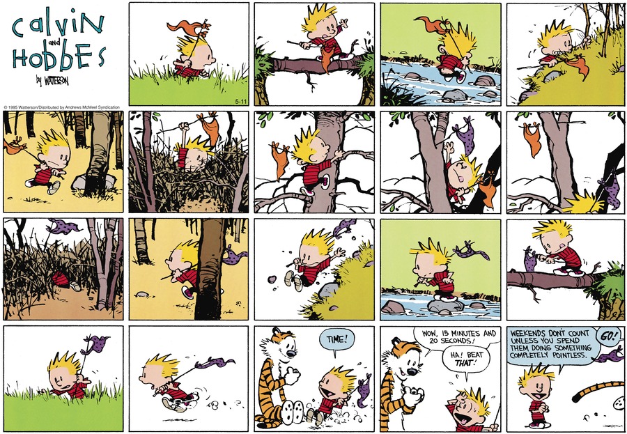 Calvin and Hobbes by Bill Watterson on Sun, 11 May 2025