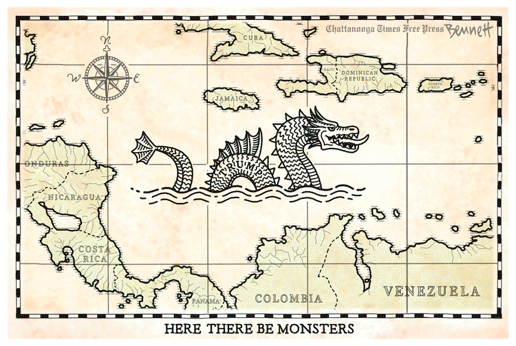 Image of a dragon labeled 