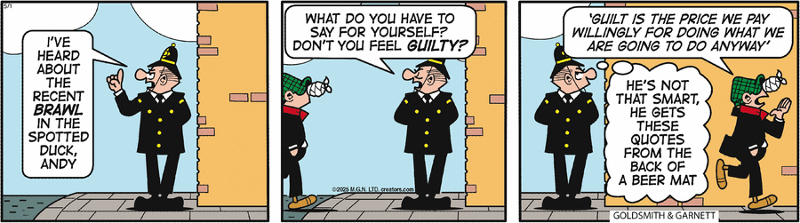 Andy Capp by Reg Smythe on Thu, 01 May 2025