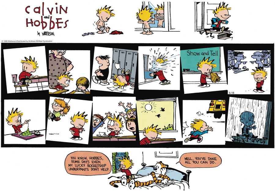 Calvin and Hobbes by Bill Watterson on Sun, 18 May 2025