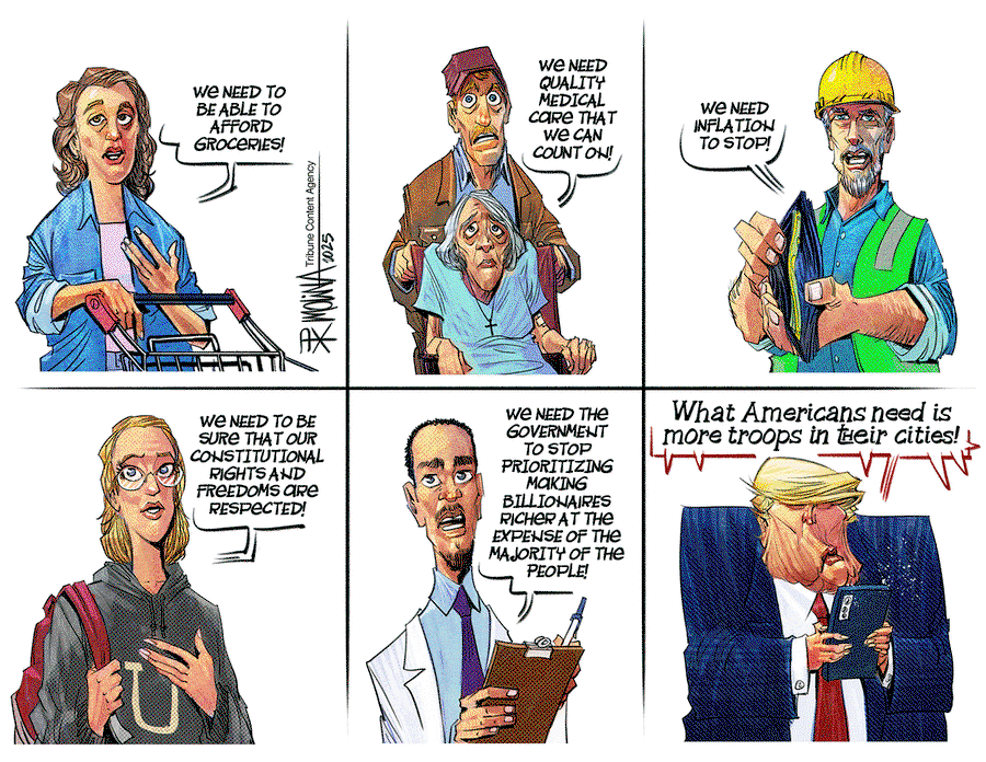 Frame One:  Woman says, 