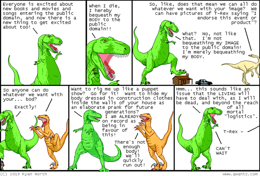Dinosaur Comics by Ryan North on Thu, 29 May 2025