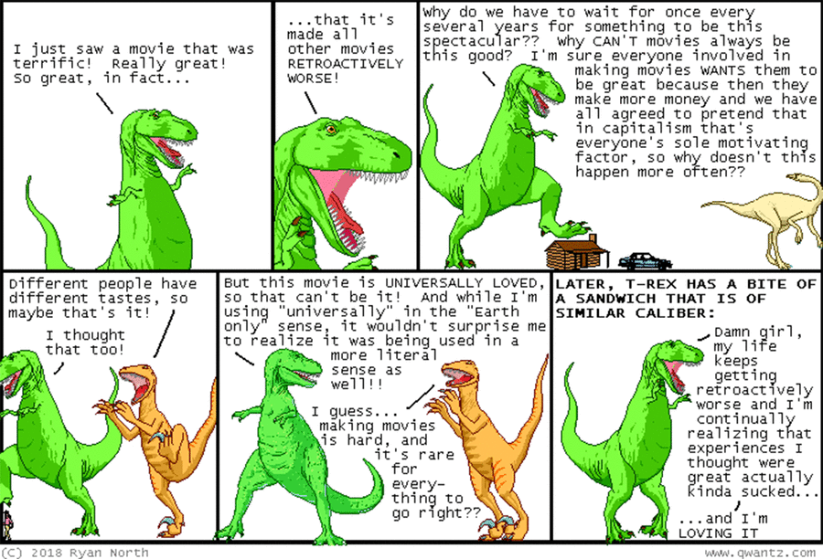 Dinosaur Comics by Ryan North on Fri, 23 May 2025