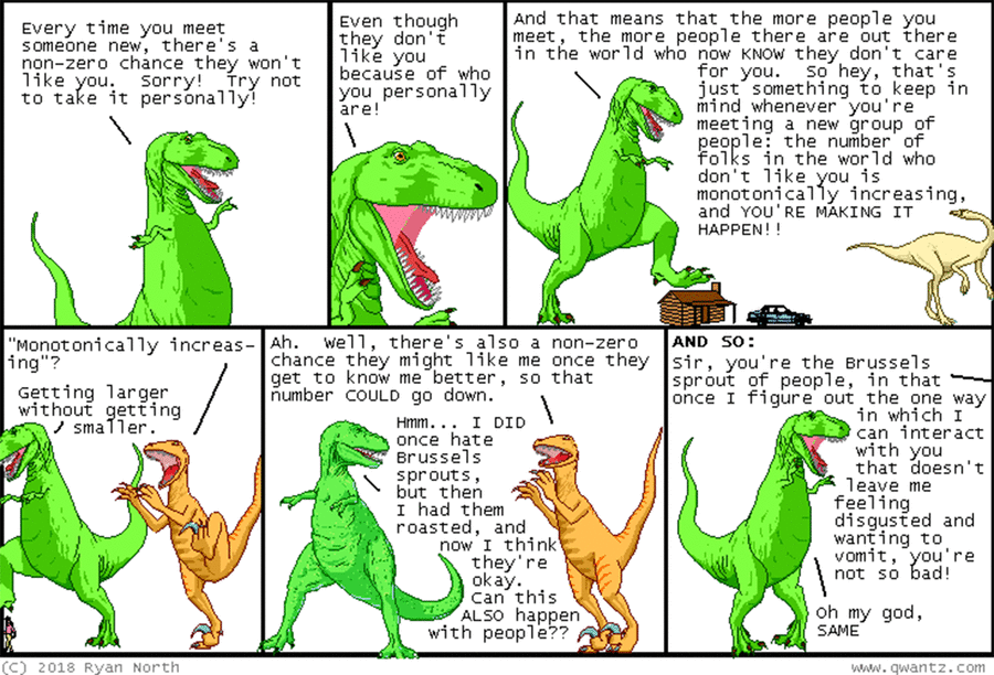 Dinosaur Comics by Ryan North on Mon, 14 Apr 2025