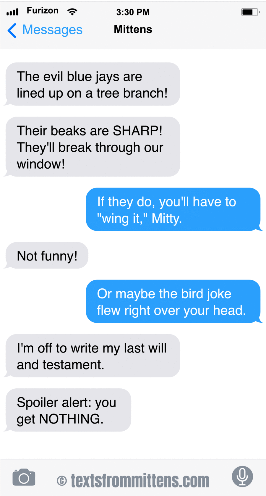 Texts From Mittens by Angie Bailey on Wed, 21 May 2025