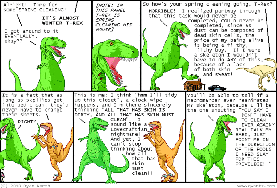 Dinosaur Comics by Ryan North on Fri, 16 May 2025
