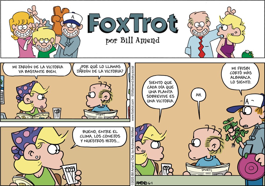 FoxTrot en Español by Bill Amend on Sun, 01 Jun 2025