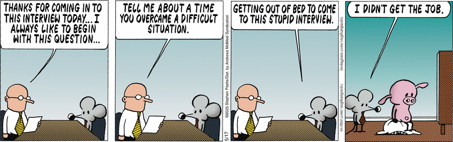 Pearls Before Swine by Stephan Pastis on Sat, 17 May 2025
