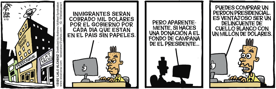 La Cucaracha en Español by Lalo Alcaraz on Tue, 10 Jun 2025