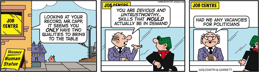 Andy Capp by Reg Smythe on Mon, 28 Apr 2025