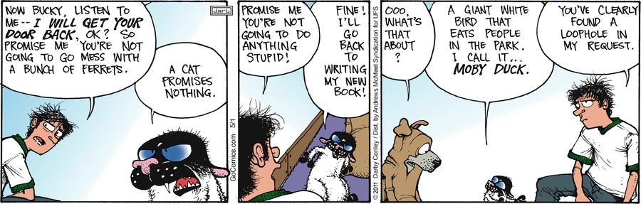 Get Fuzzy by Darby Conley on Thu, 01 May 2025