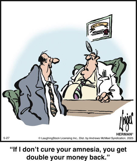 Herman by Jim Unger on Tue, 27 May 2025