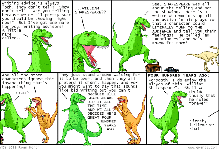 Dinosaur Comics by Ryan North on Tue, 01 Apr 2025